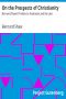 [Gutenberg 4004] • On the Prospects of Christianity / Bernard Shaw's Preface to Androcles and the Lion